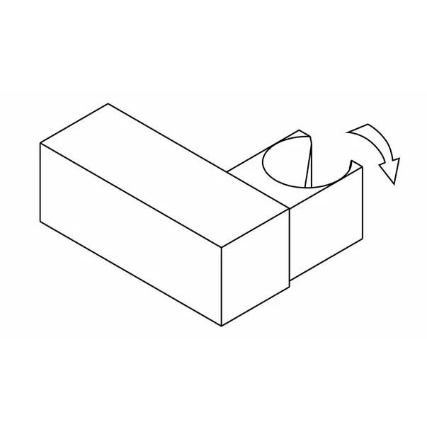 Suport dus manual Deante Square crom lucios [2]