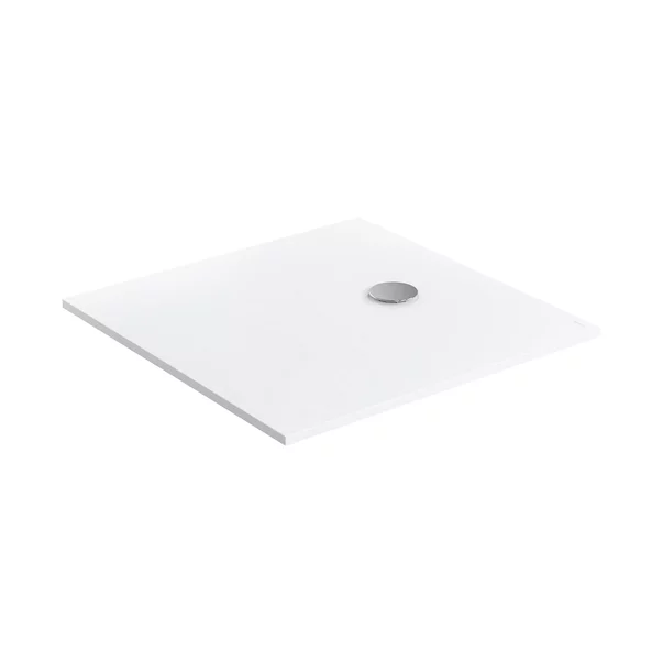 Cadite patrate - Cadita de dus compozit Omnires AquaPure M+ patrata alb mat 90x90 cm