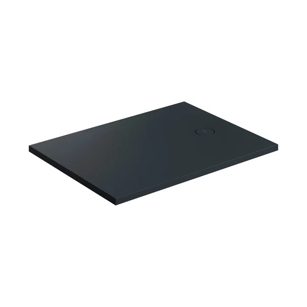 Cadita de dus compozit Omnires AquaRock M+ dreptunghiulara negru lava mat 80x100 cm [1]