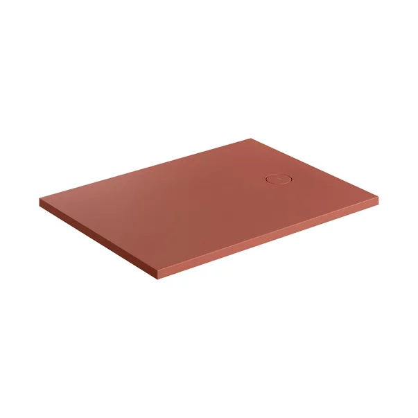 Cadita de dus compozit Omnires AquaRock M+ dreptunghiulara terracotta mat 80x100 cm [1]
