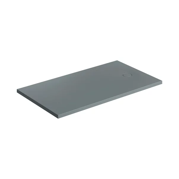 Cadite dreptunghiulare - Cadita de dus compozit Omnires AquaRock M+ dreptunghiulara gri cenusa mat 90x140 cm