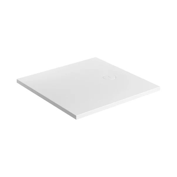 Cadite patrate - Cadita de dus compozit Omnires AquaRock M+ patrata alb mat 80x80 cm