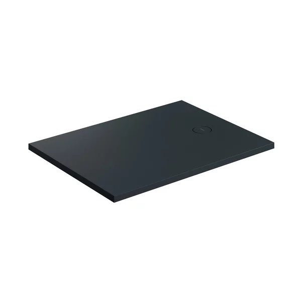 Cabine dus - Cadita de dus compozit Omnires AquaRock M+ dreptunghiulara negru lava mat 90x120 cm