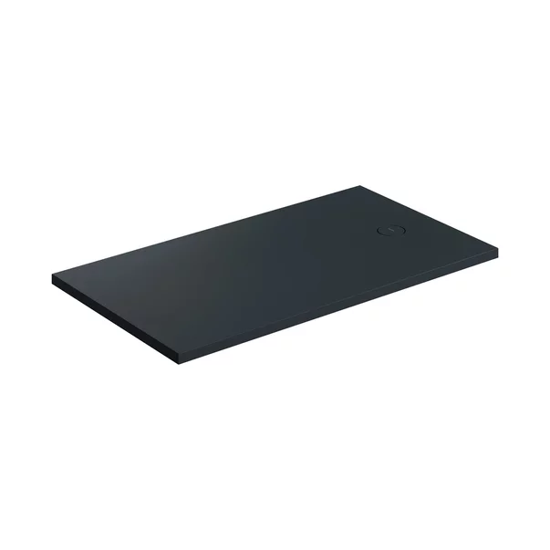 Cabine dus - Cadita de dus compozit Omnires AquaRock M+ dreptunghiulara negru lava mat 90x140 cm
