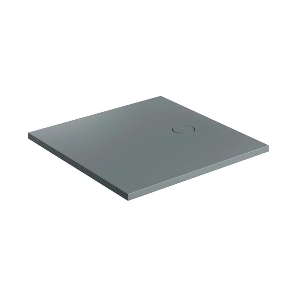 Cadita de dus compozit Omnires AquaRock M+ patrata gri cenusa mat 90x90 cm [1]