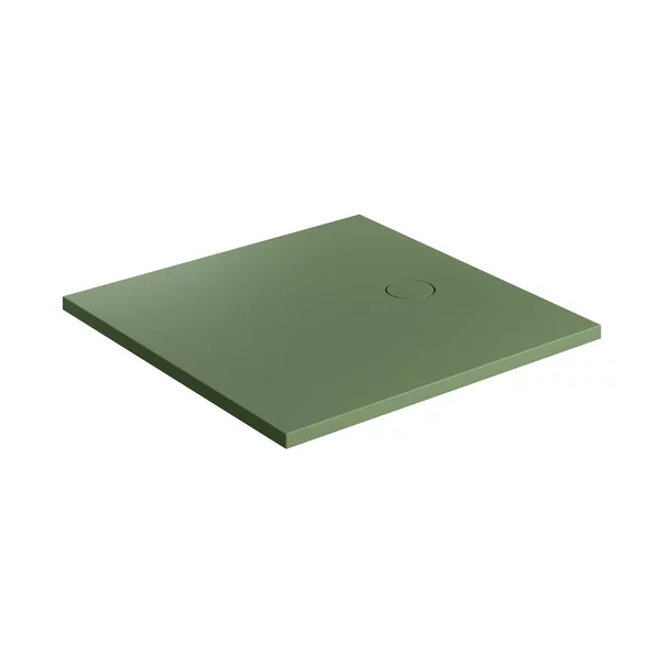 Cadite patrate - Cadita de dus compozit Omnires AquaRock M+ patrata verde olive mat 90x90 cm