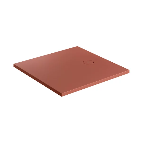 Cadite patrate - Cadita de dus compozit Omnires AquaRock M+ patrata terracotta mat 90x90 cm