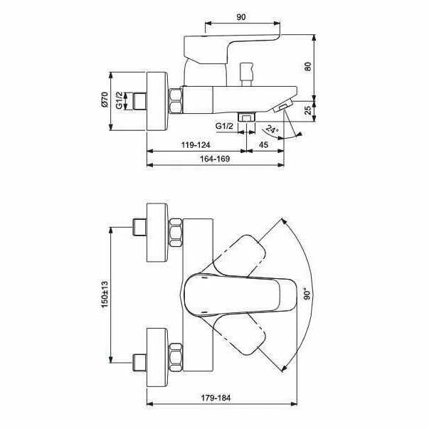 Baterie cada Ideal Standard Ceraplan III [2]
