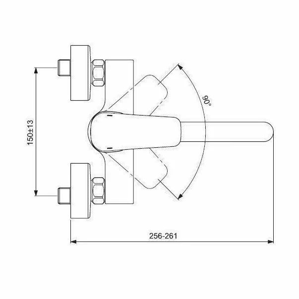 Baterie bucatarie cu pipa lunga montare pe perete Ideal Standard Ceraplan III [3]