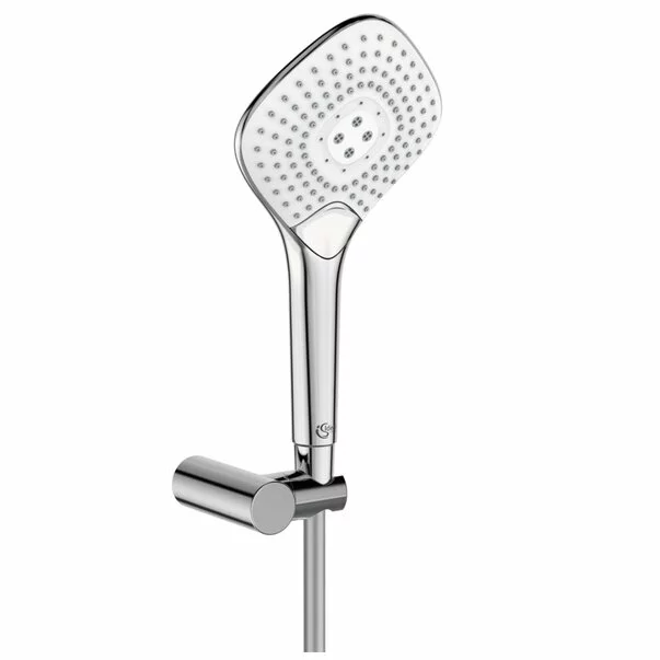 Sisteme de dus - Set de dus Ideal Standard IdealRain EvoJet Diamond cu para dus 135 mm si agatatoare