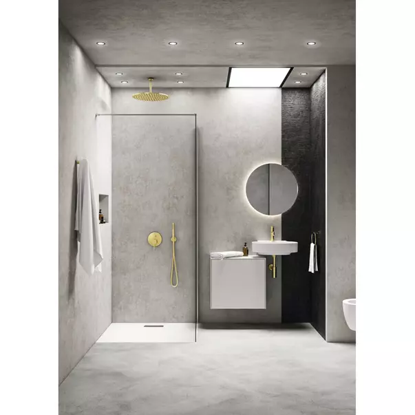 Brat de dus Ideal Standard IdealRain 15 cm auriu periat [3]