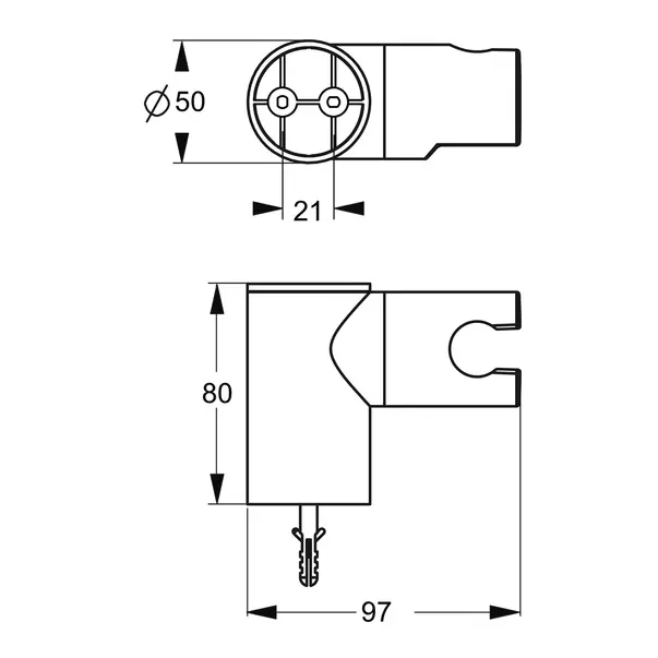 Agatatoare dus mobila Ideal Standard IdealRain crom lucios [3]