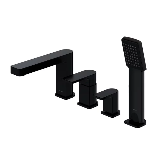 Baterie de cada/dus cu 4 elemente Omnires Baretti negru mat [2]