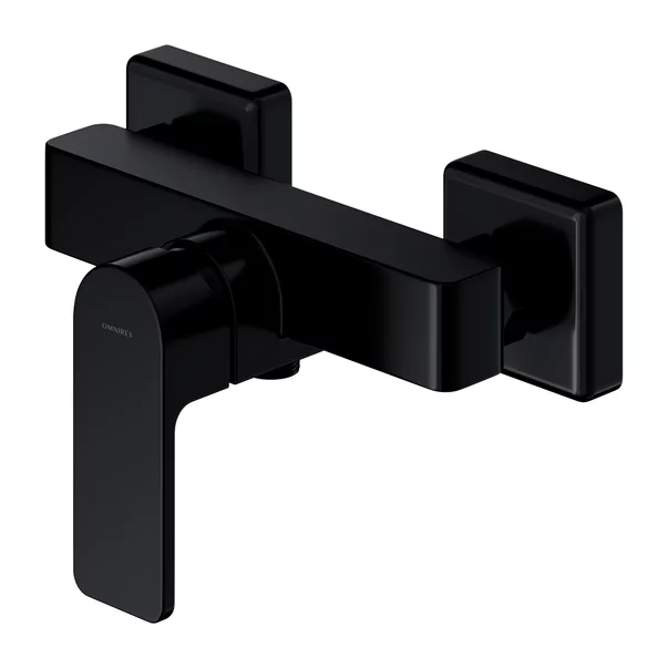 Baterii baie - Baterie dus Omnires Baretti negru mat