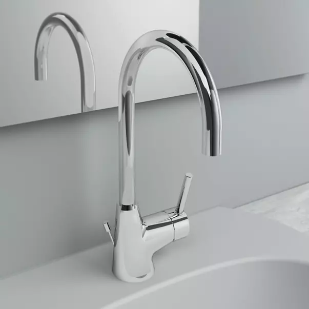 Baterie lavoar inalta Ideal Standard Ceraline cu ventil metalic crom lucios [4]