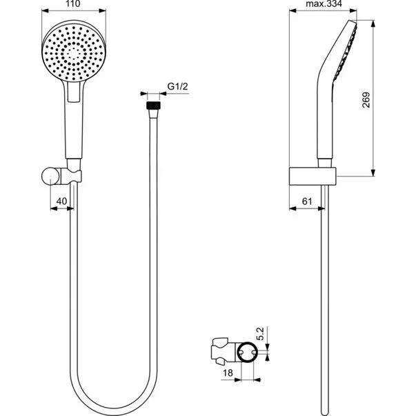 Sistem de dus Ideal Standard Ceraflex incastrat [5]