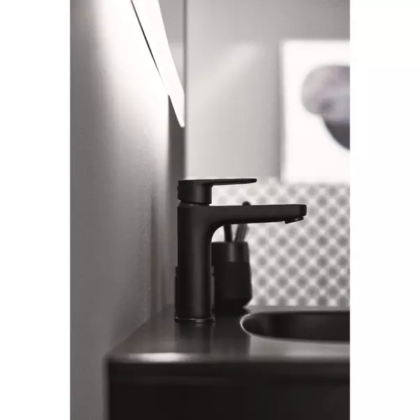 Baterie lavoar Ideal Standard Cerafine O negru mat fara ventil H120 [7]