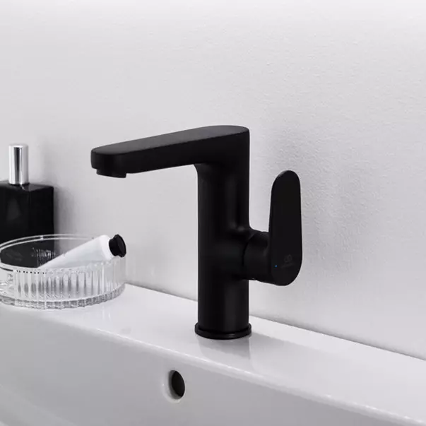 Baterii baie - Baterie lavoar Ideal Standard Cerafine O H155 negru mat fara ventil