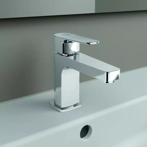 Baterii baie - Baterie lavoar Ideal Standard Cerafine D BlueStart crom lucios fara ventil H80