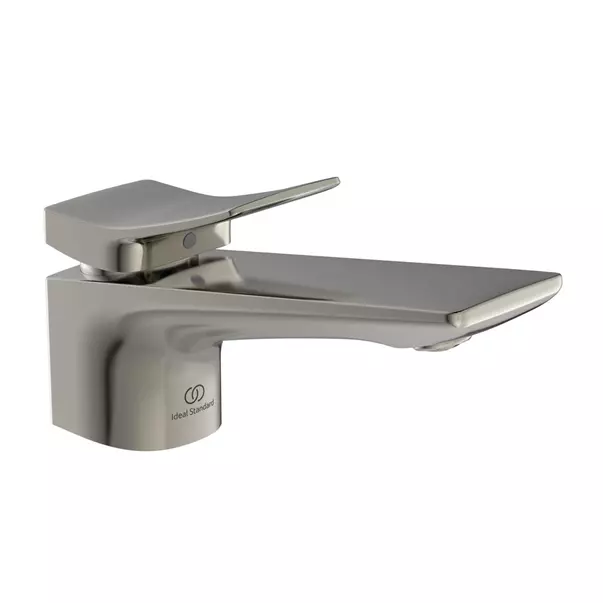 Baterii baie - Baterie lavoar Ideal Standard Atelier Conca argintiu Silver Storm cu ventil Pop-Up