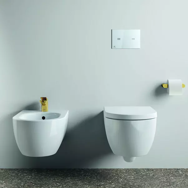 Baterie bideu Ideal Standard Atelier Conca auriu periat cu ventil Pop-Up [3]