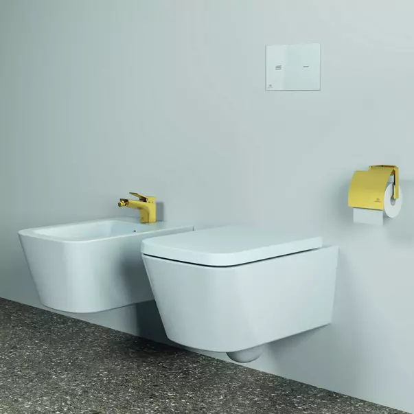 Baterie bideu Ideal Standard Atelier Conca auriu periat cu ventil Pop-Up [5]