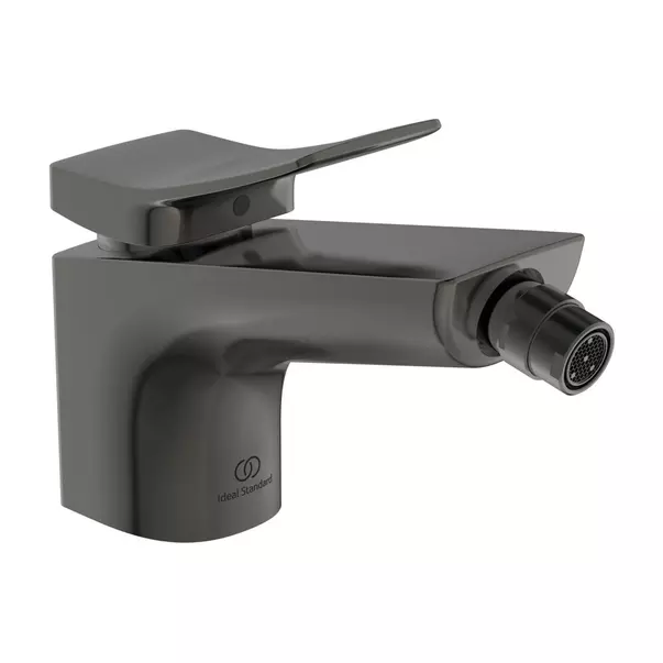 Baterie bideu Ideal Standard Atelier Conca gri Magnetic Grey cu ventil Pop-Up [2]