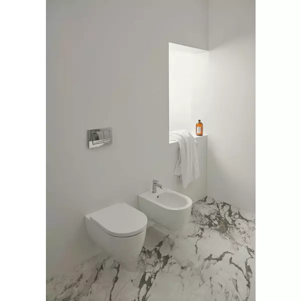 Baterie bideu Ideal Standard Atelier Conca argintiu Silver Storm cu ventil Pop-Up [7]
