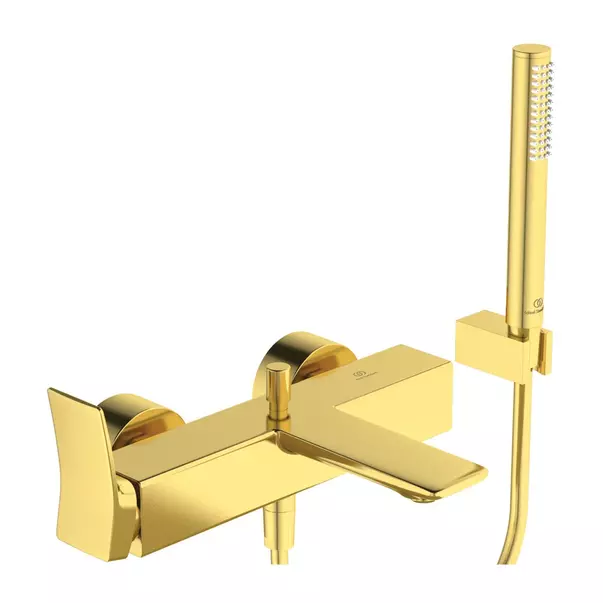 Baterii cada - Baterie cada - dus Ideal Standard Atelier Conca auriu periat cu set de dus
