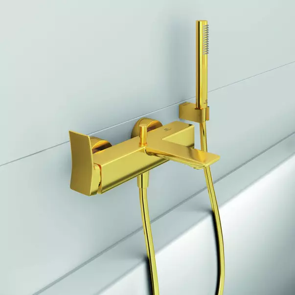 Baterie cada - dus Ideal Standard Atelier Conca auriu periat cu set de dus [4]