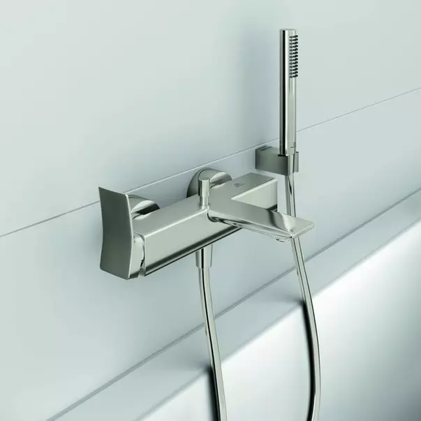 Baterie cada - dus Ideal Standard Atelier Conca argintiu Silver Storm cu set de dus [6]