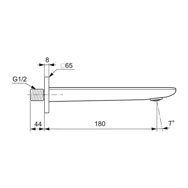 Pipa cada Ideal Standard Atelier Conca auriu periat 18 cm [7]