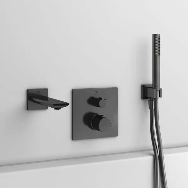 Baterii cada - Pipa cada Ideal Standard Atelier Conca gri Magnetic Grey 18 cm