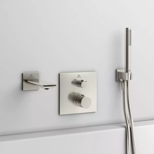Baterii cada - Pipa cada Ideal Standard Atelier Conca argintiu Silver Storm 18 cm