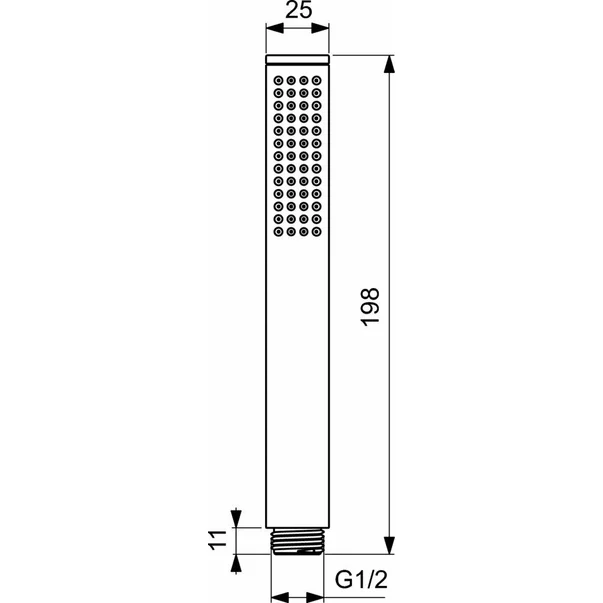 Para de dus Ideal Standard IdealRain Stick auriu periat [2]