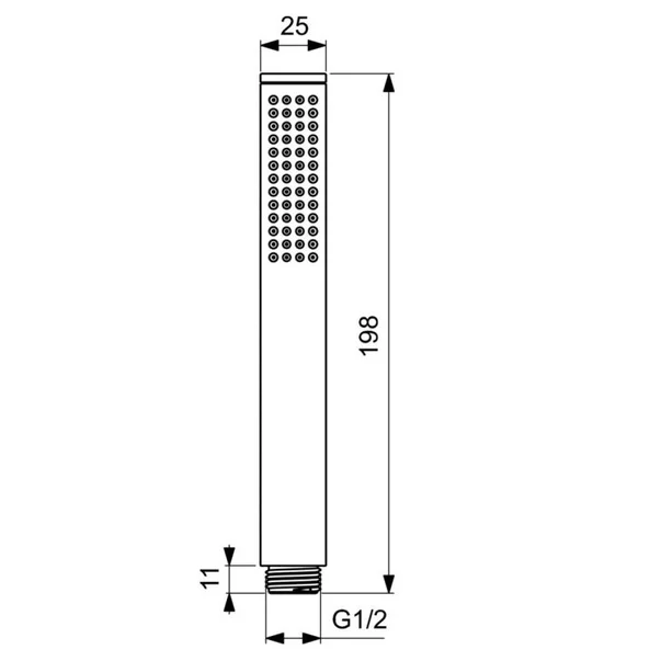Para de dus Ideal Standard IdealRain Stick crom [2]