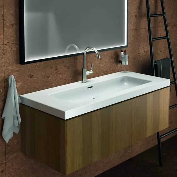 Baterie lavoar inalta Ideal Standard Atelier Joy cu ventil Pop-Up argintiu Silver Storm [2]