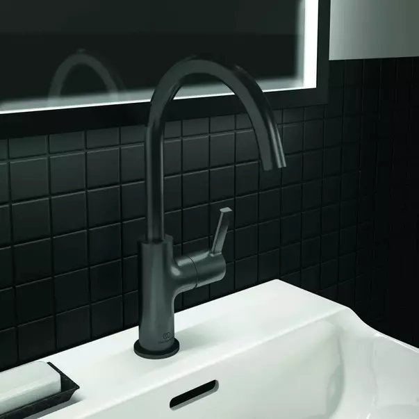Baterie lavoar inalta Ideal Standard Atelier Joy gri Magnetic Grey monocomanda [2]