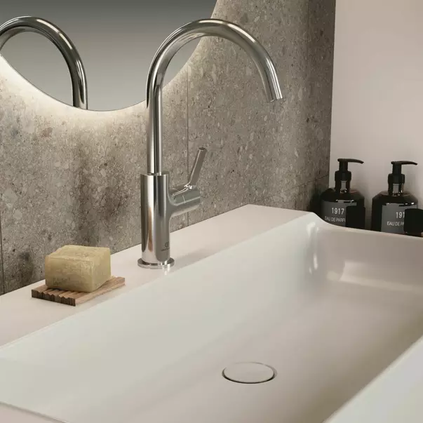 Baterie lavoar inalta Ideal Standard Atelier Joy argintiu Silver Storm monocomanda [3]