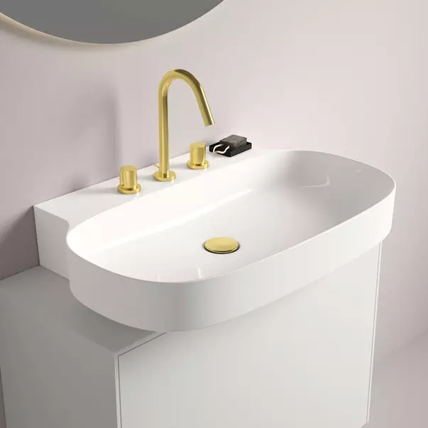 Baterie lavoar Ideal Standard Atelier Joy 3 elemente auriu periat [4]