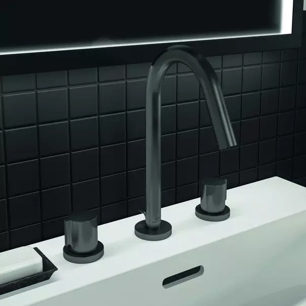 Baterie lavoar Ideal Standard Atelier Joy 3 elemente gri Magnetic Grey [2]