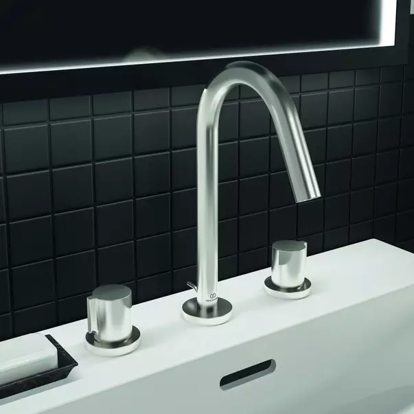 Baterie lavoar Ideal Standard Atelier Joy 3 elemente argintiu Silver Storm [2]