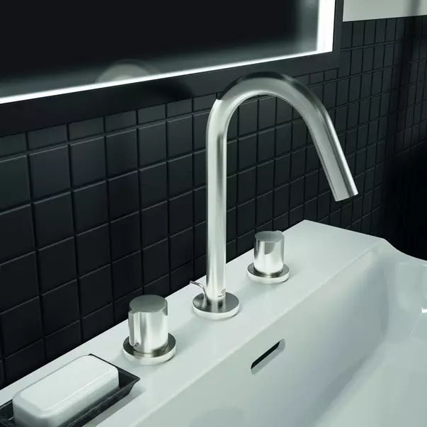Baterie lavoar Ideal Standard Atelier Joy 3 elemente argintiu Silver Storm [4]