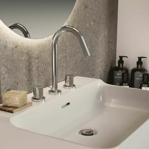 Baterie lavoar Ideal Standard Atelier Joy 3 elemente argintiu Silver Storm [5]