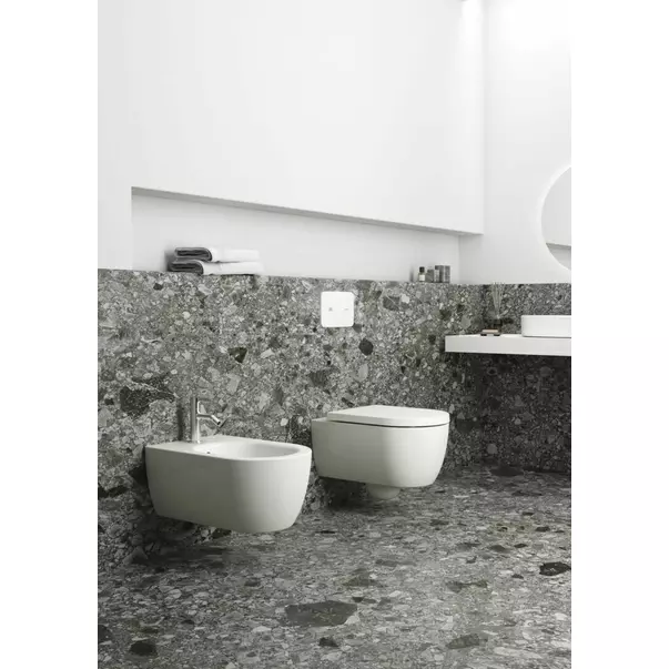 Baterie bideu Ideal Standard Atelier Joy argintiu Silver Storm cu ventil [4]