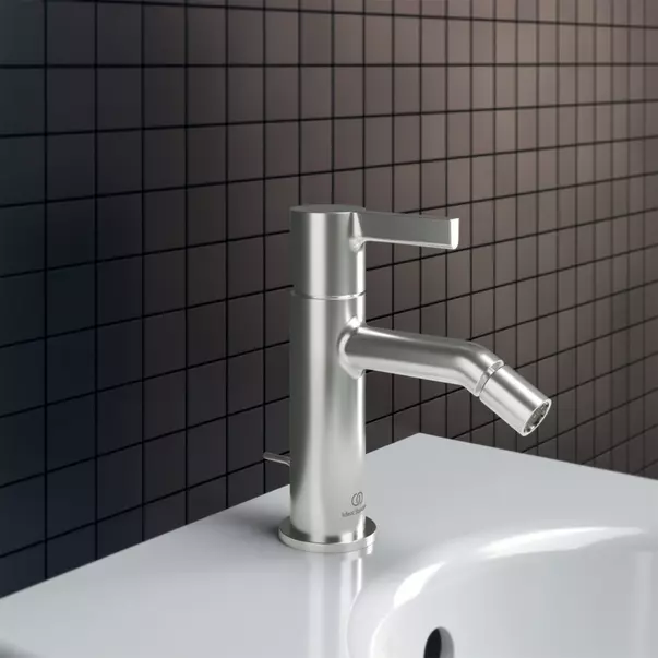 Baterie bideu Ideal Standard Atelier Joy argintiu Silver Storm cu ventil [7]