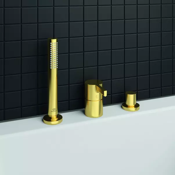 Baterie cada - dus Ideal Standard Atelier Joy auriu periat cu 3 elemente [3]