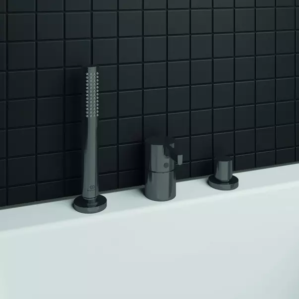 Baterie cada - dus Ideal Standard Atelier Joy gri Magnetic Grey cu 3 elemente [2]
