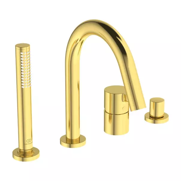 Baterii cada - Baterie cada - dus Ideal Standard Atelier Joy auriu periat cu 4 elemente