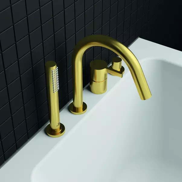 Baterie cada - dus Ideal Standard Atelier Joy auriu periat cu 4 elemente [4]